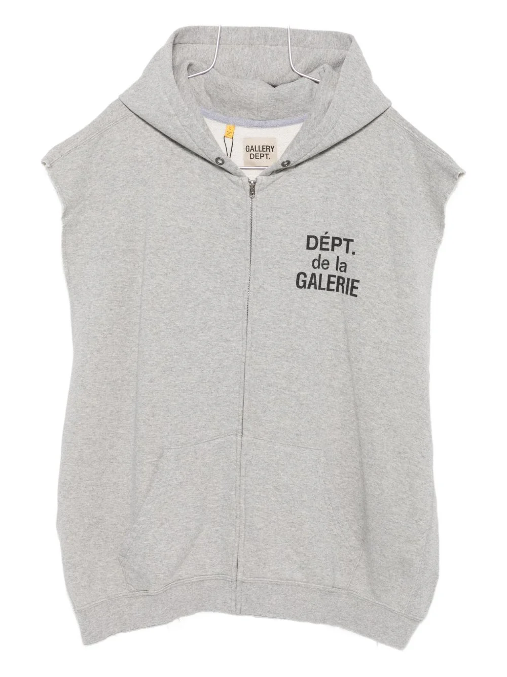 logo-print sleeveless hoodie - 1