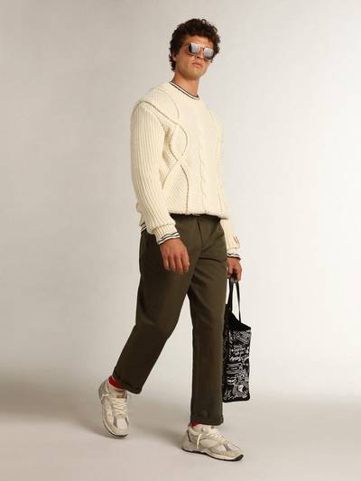Golden Goose Military-green Golden Collection chinos outlook