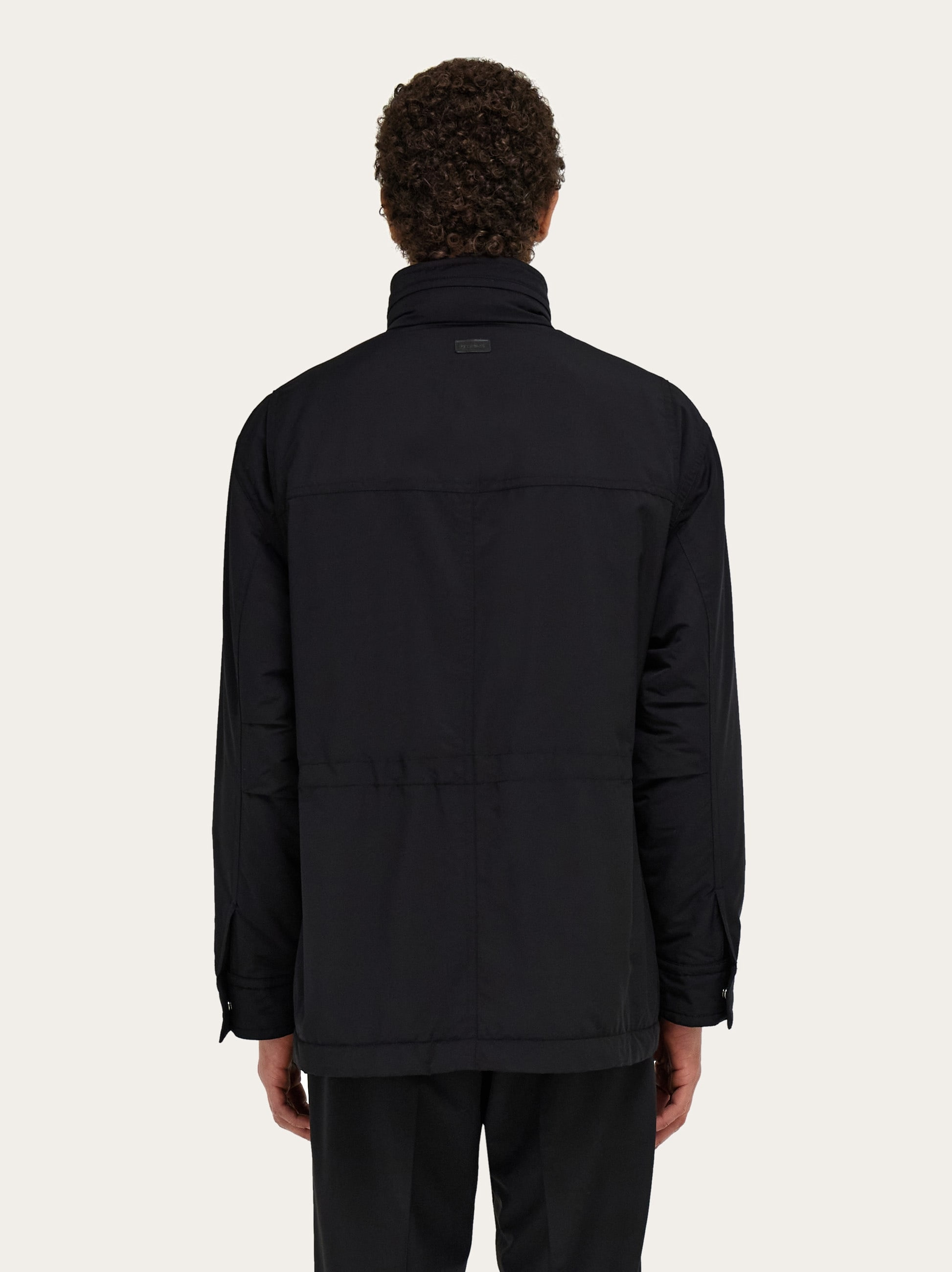 Technical faille caban overcoat - 4