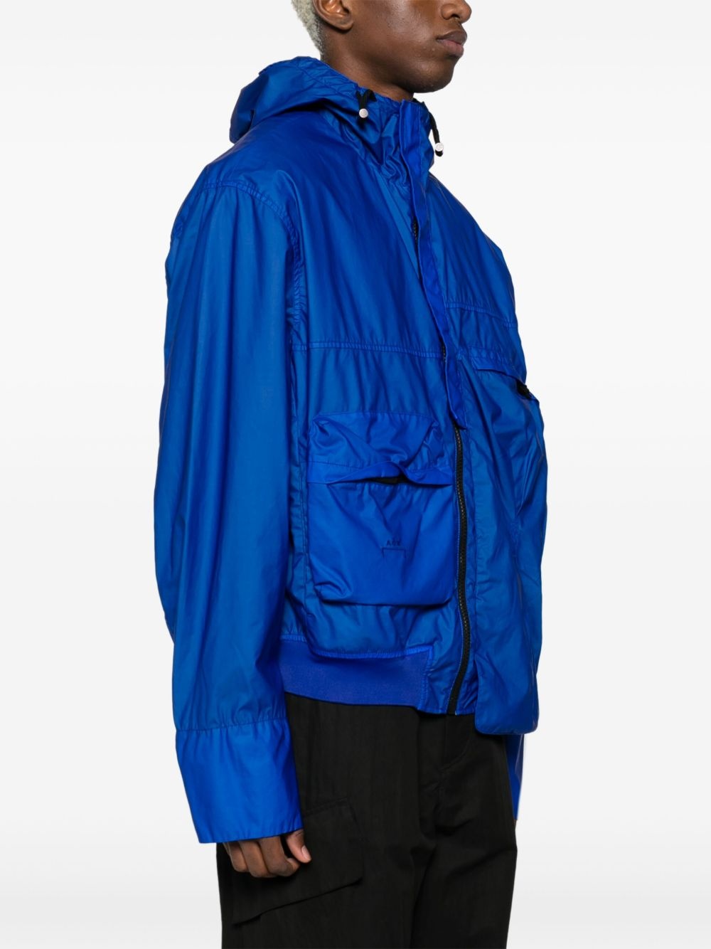 asymmetric "Volt Blue" jacket - 3