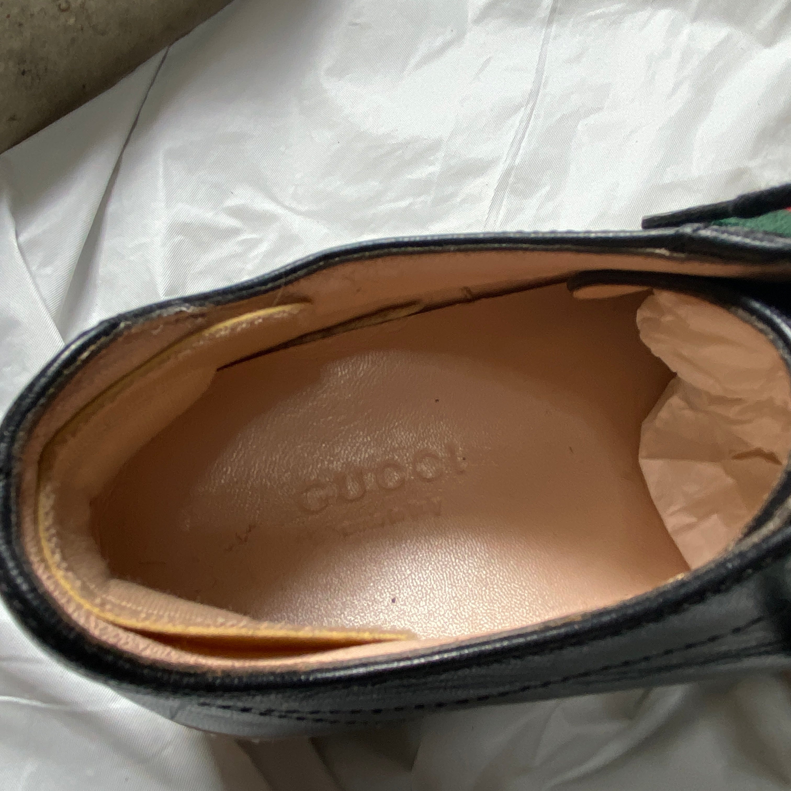 Gucci Peggy black platform ace sneaker 37 - 10