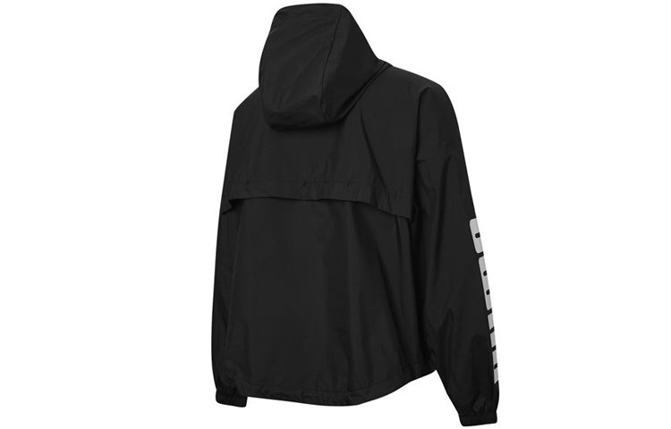 (WMNS) PUMA Half-zip Hooded Windbreaker 584134-01 - 2