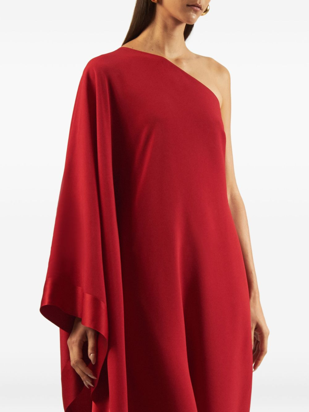 one-shoulder draped dress - 4