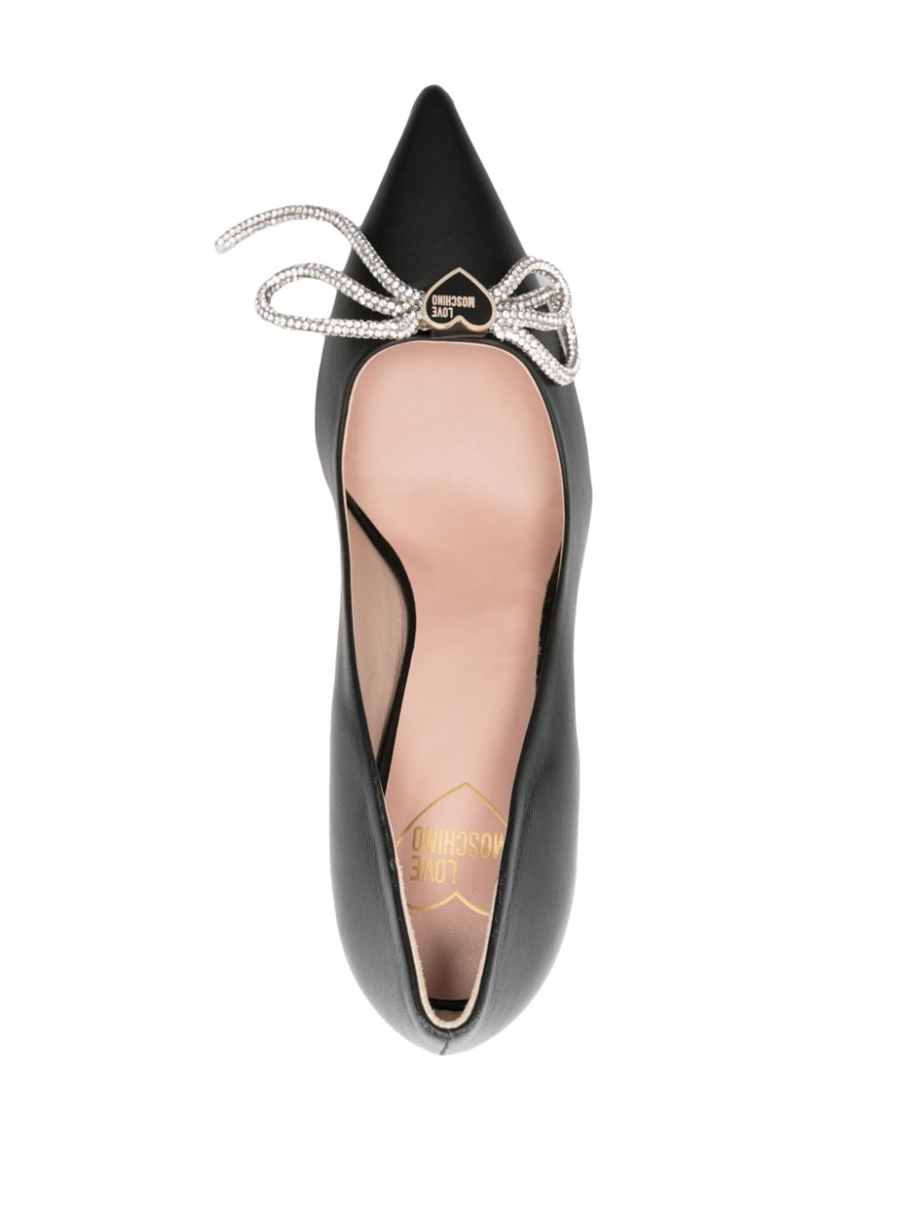 logo-plaque bow 100mm pumps - 4