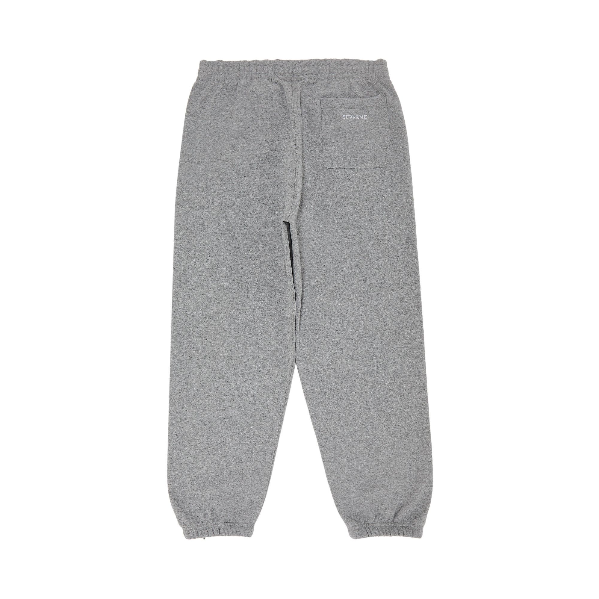 Supreme S Logo Sweatpant 'Heather Grey' - 2