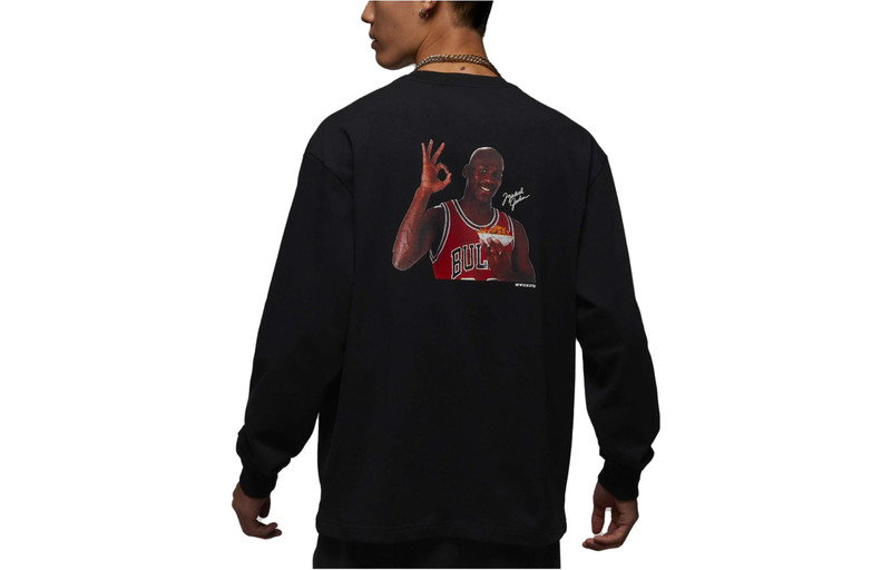Jordan Air Jordan Flight MVP 85 Long-Sleeve T-Shirt 'Black' DV8429-010 outlook