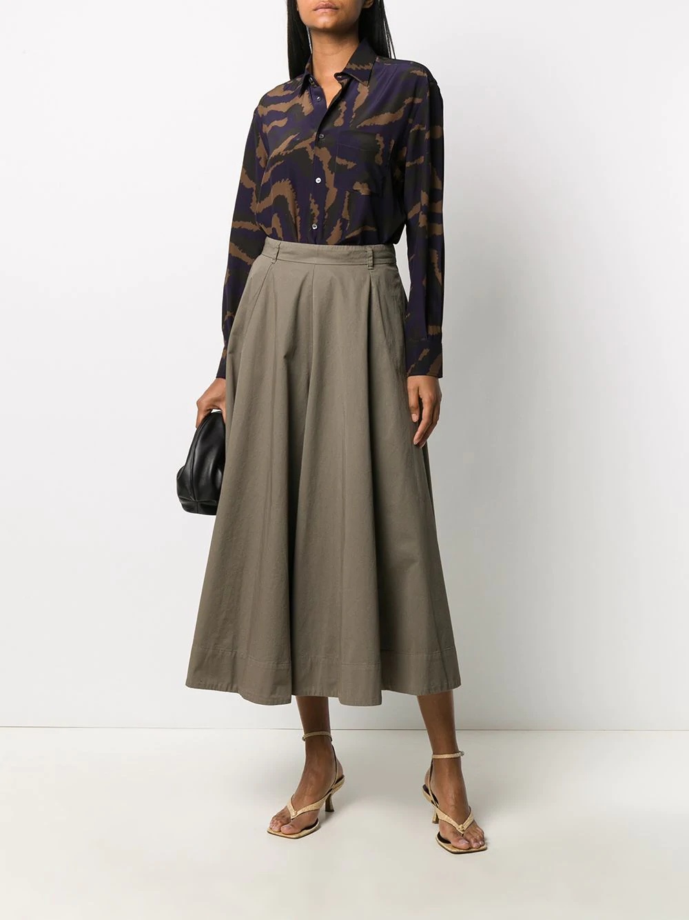 high-waist full skirt - 2