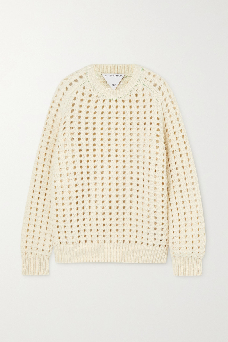 Open-knit wool sweater - 1