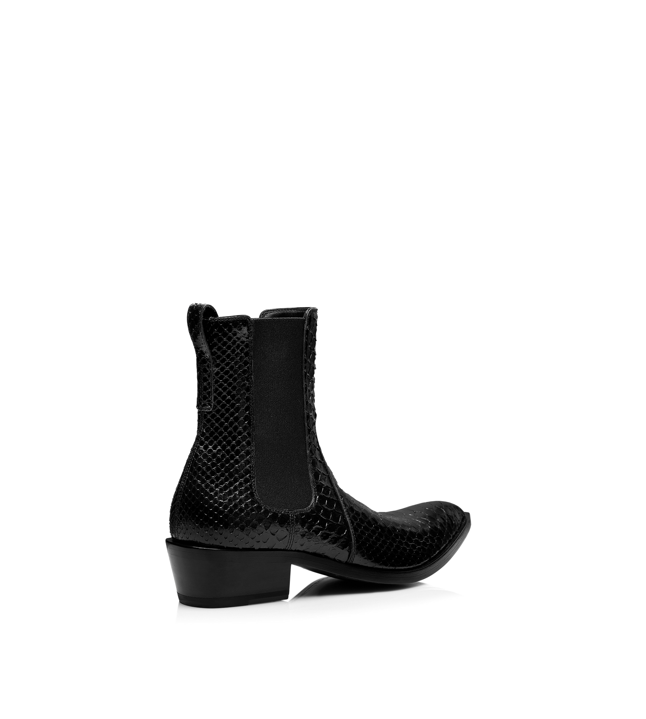 MATTE PRINTED PYTHON CHELSEA BOOT - 3