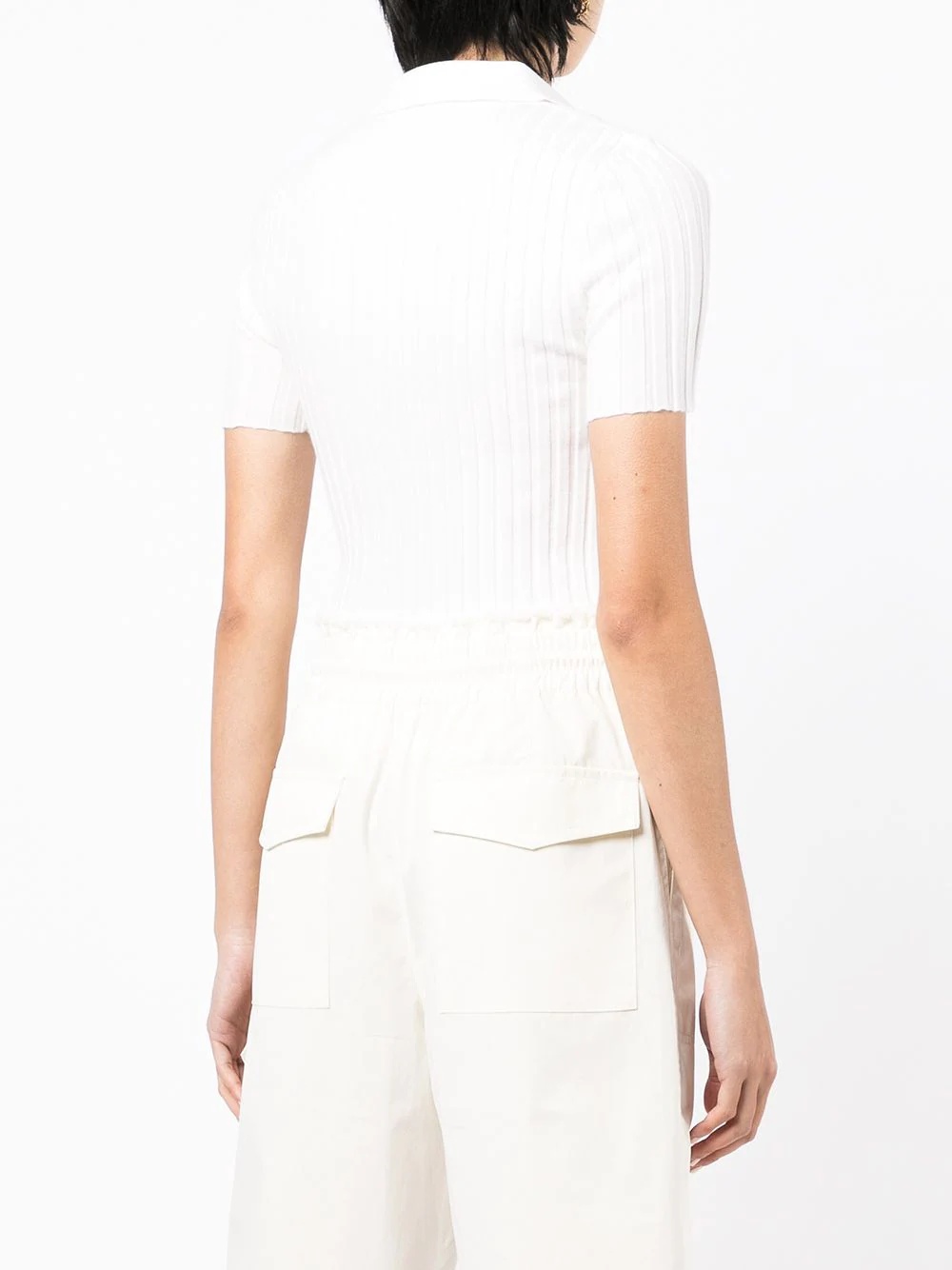 drawstring track shorts - 5