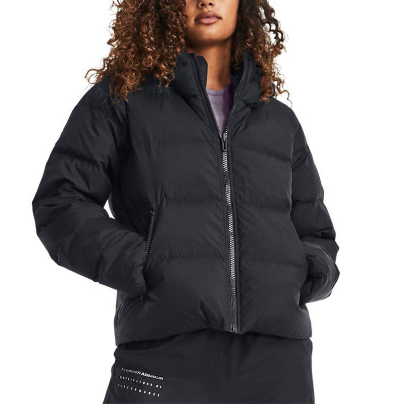 (WMNS) Under Armour ColdGear Infrared Down Hooded Jacket 'Black' 1378861-001 - 3