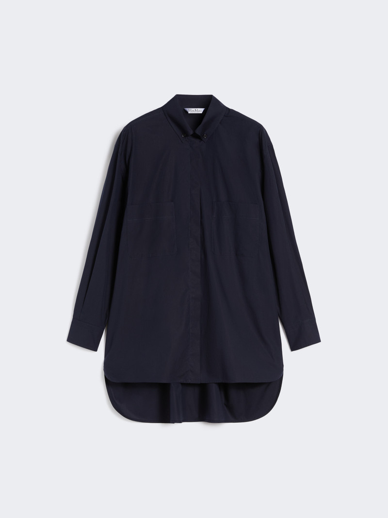 MOZART Asymmetrical cotton cloth shirt 1