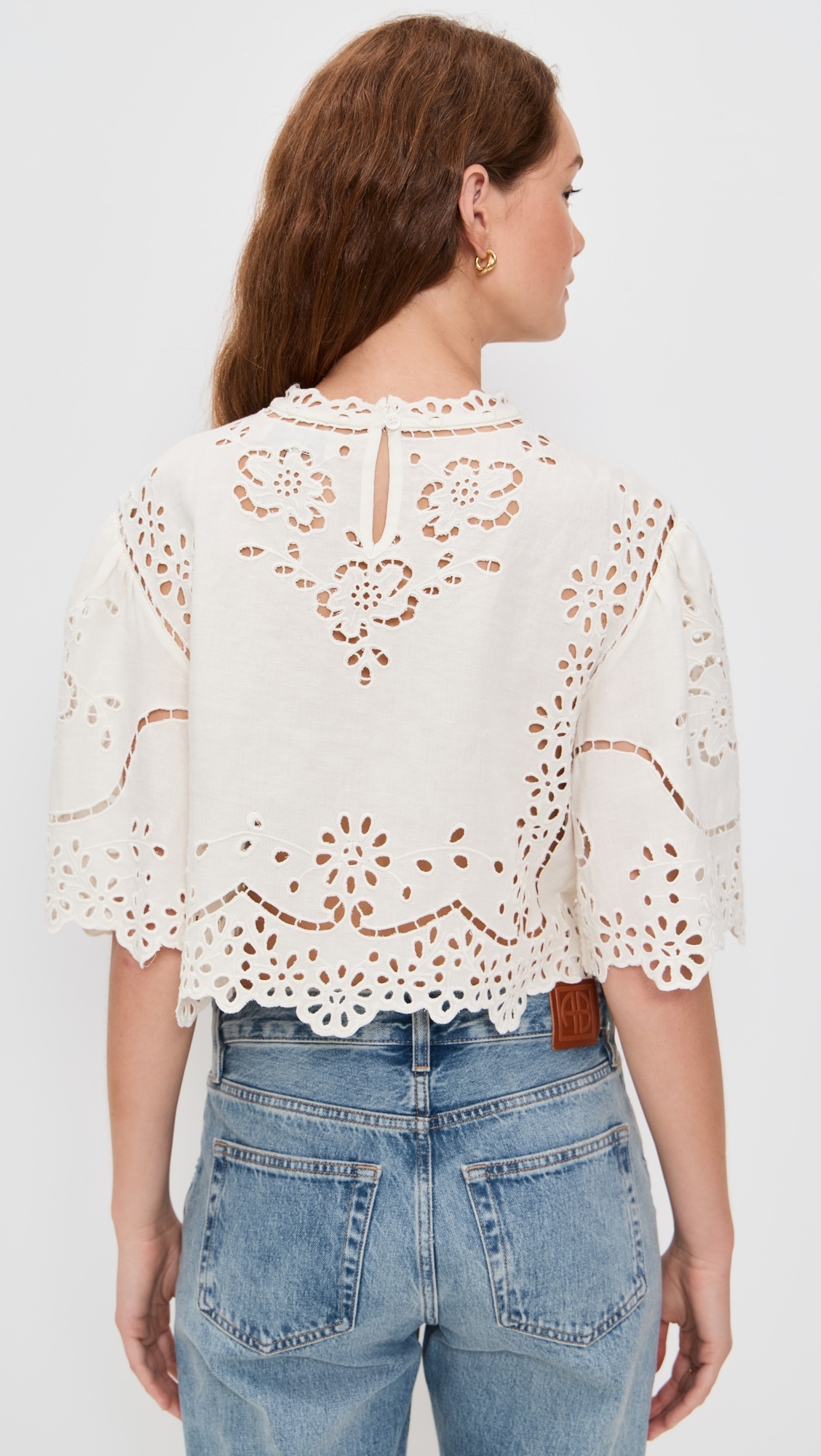Lula Embroidery Short Sleeve Top - 2