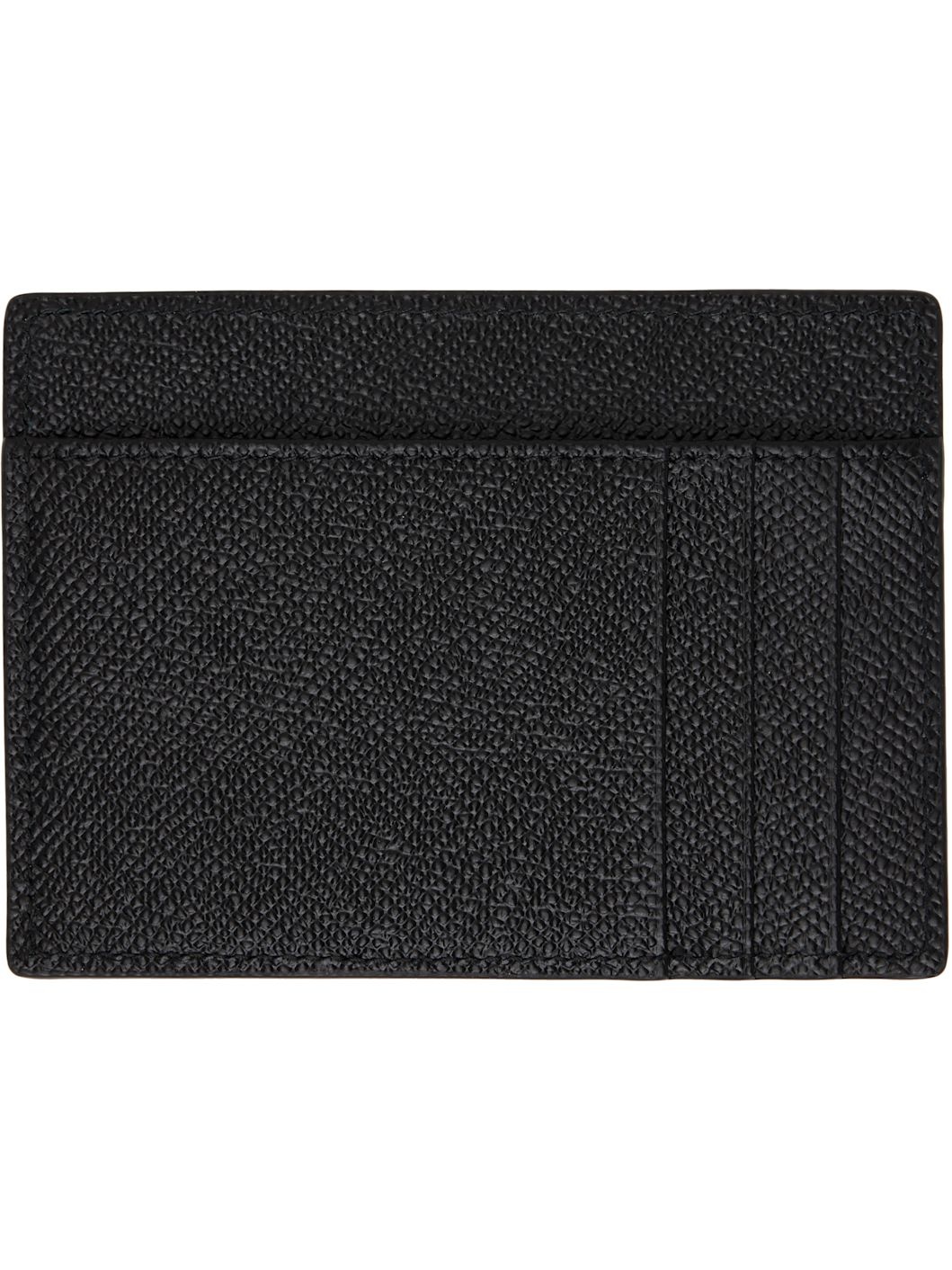 Black Dauphine-print Calfskin Card Holder - 2