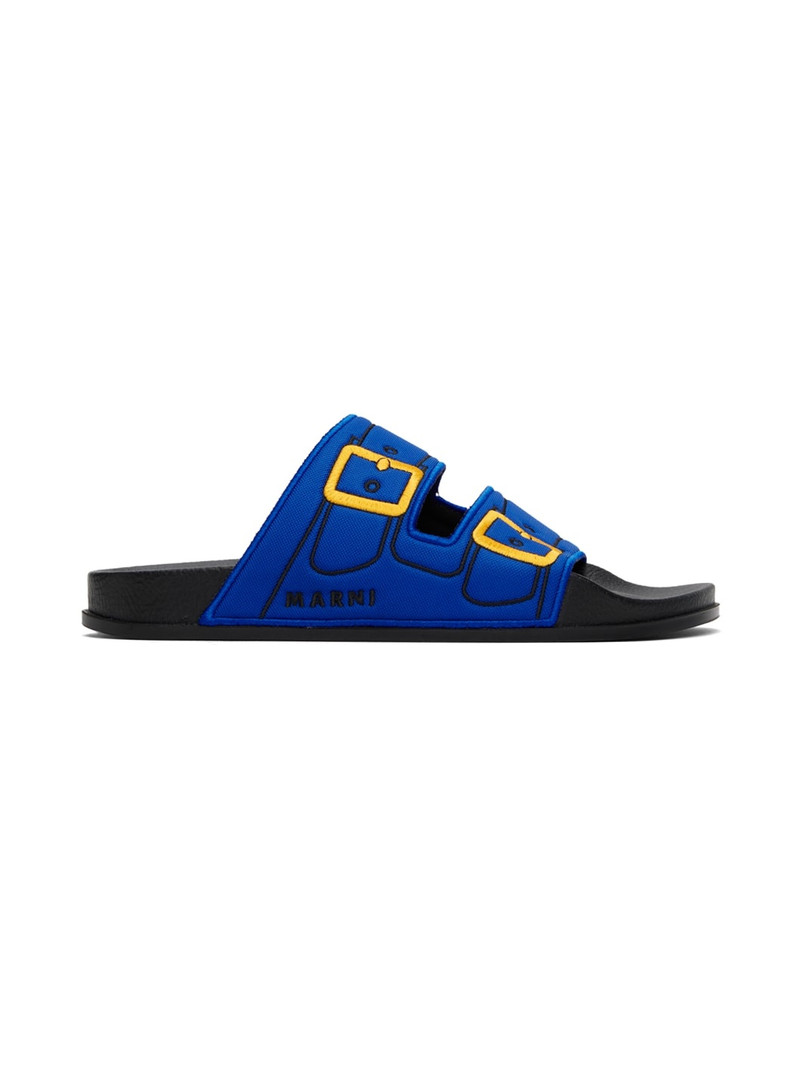 Blue Trompe L'œil Slides 1