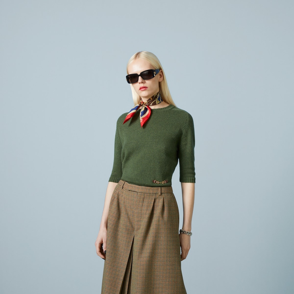 Cashmere top with Horsebit - 5