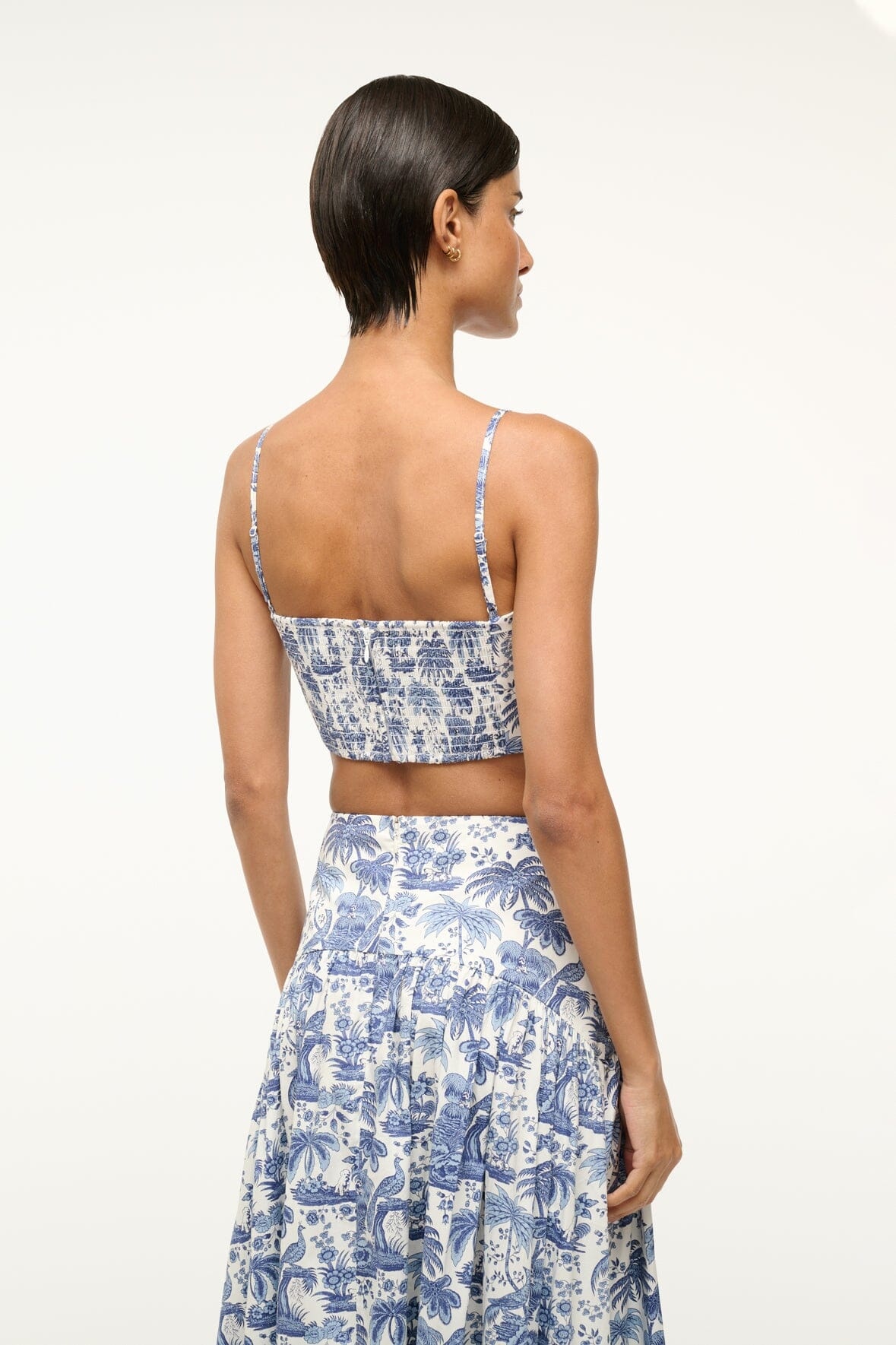 STAUD FEDERICO TANK BLUE TOILE - 3