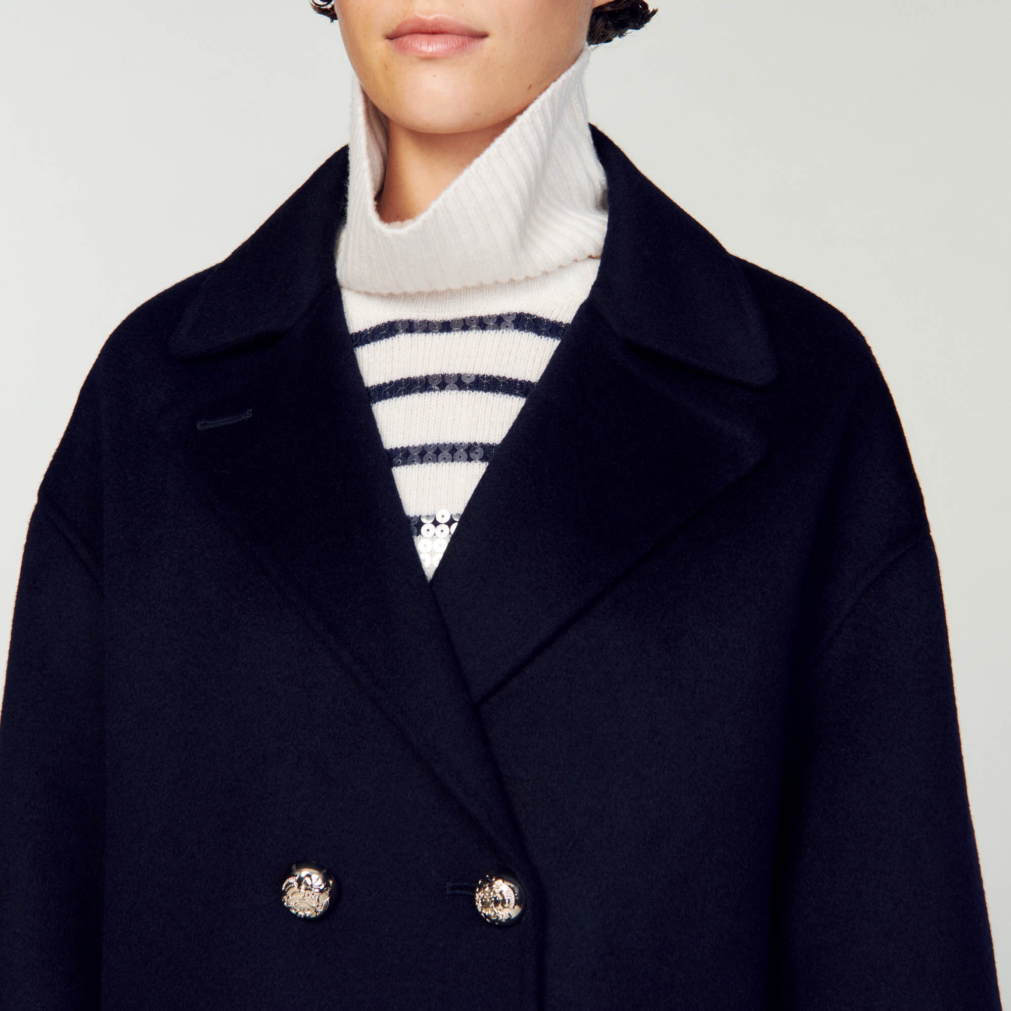 DOUBLE-BREASTED PEA COAT - 4