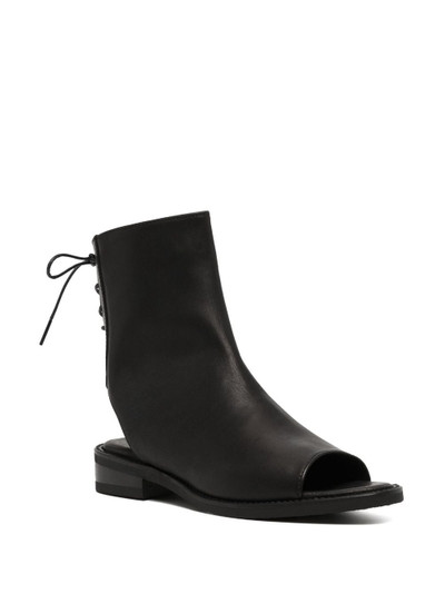 Y's open-toe lace-up boots outlook