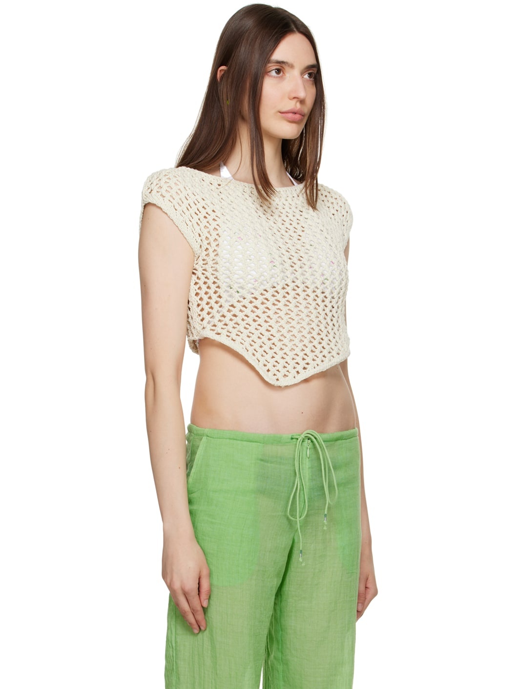 Off-White Asymmetric Tank Top - 2