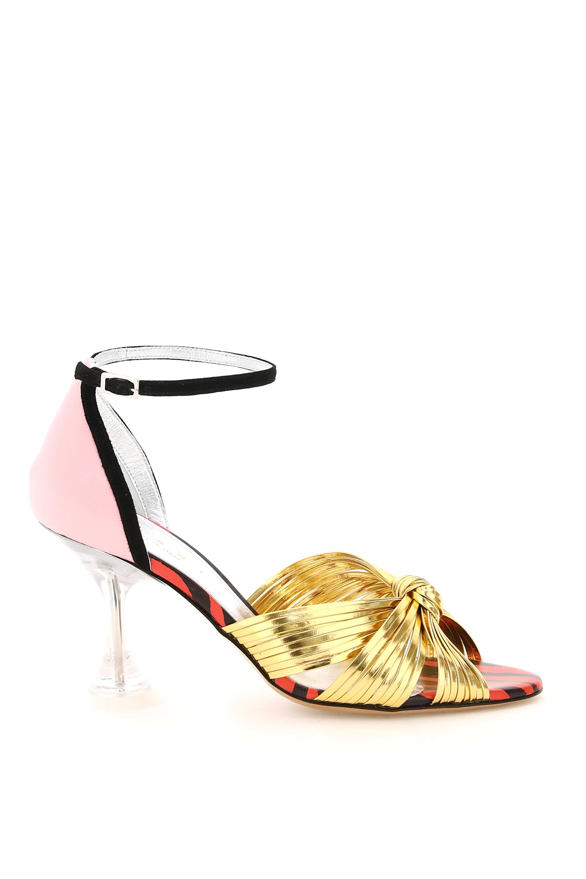 SANDALS WITH PLEXIGLASS HEEL - 1