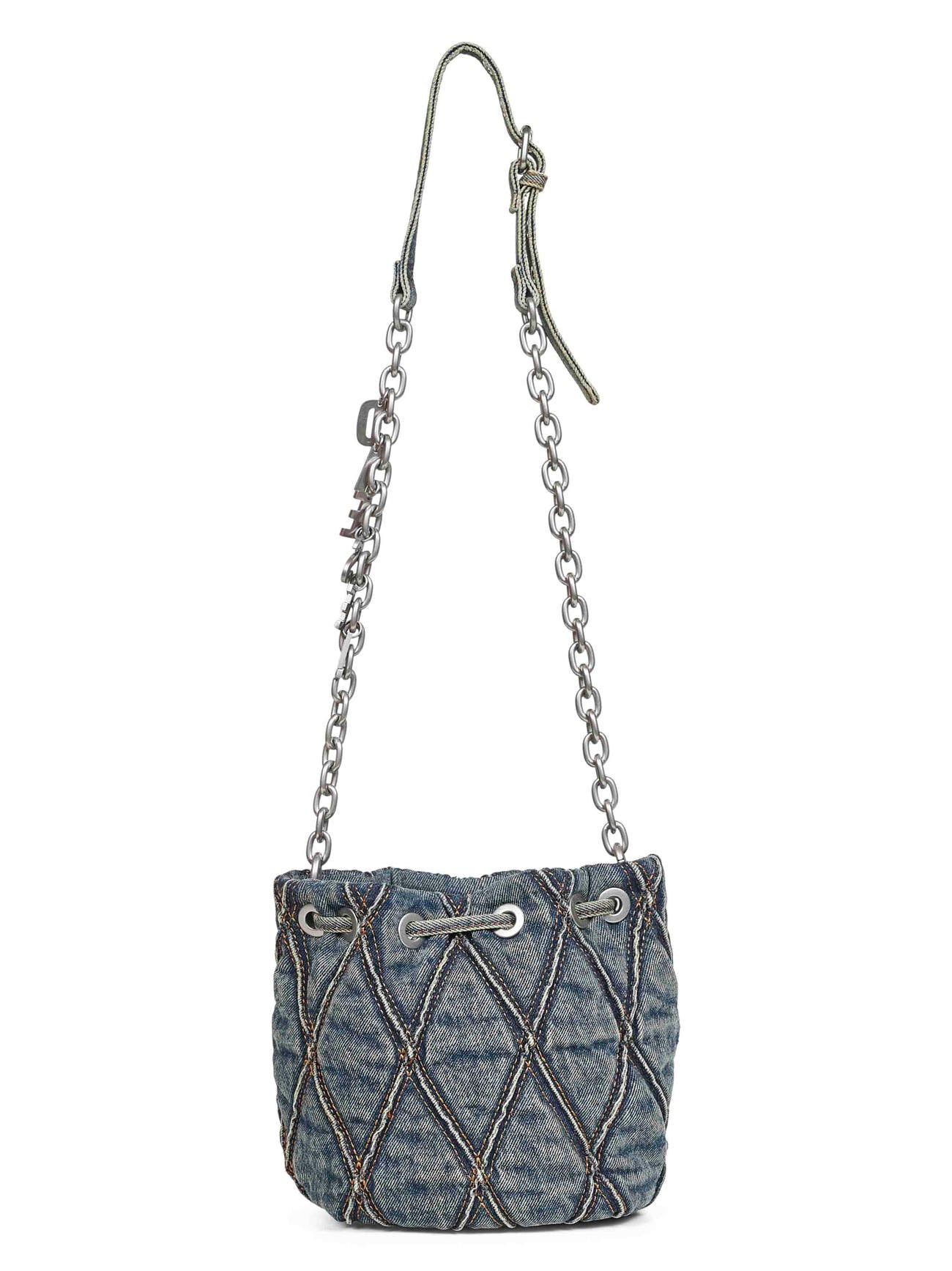 Diesel Women Blue Charm-D Bucket S Crossbody Bag - 3