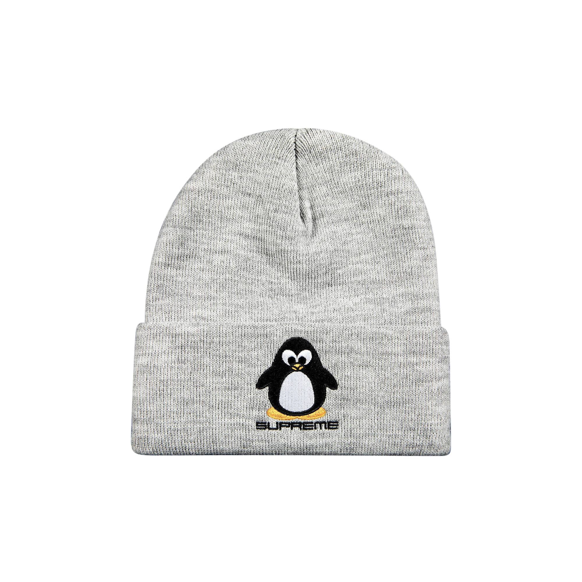 Supreme Penguin Beanie 'Heather Grey' - 1