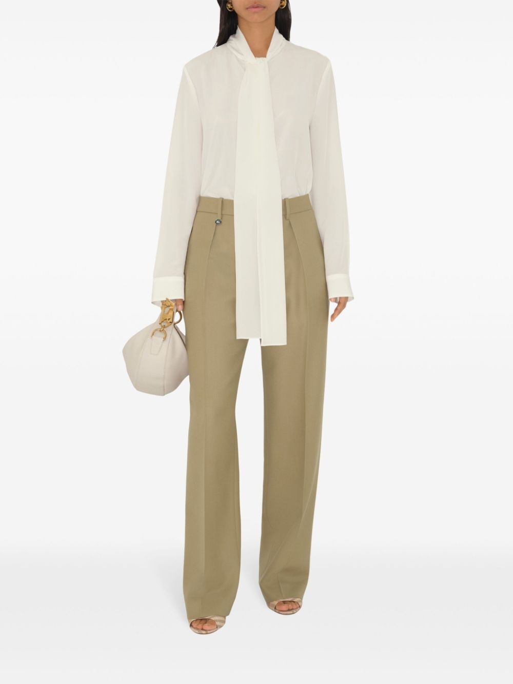 wool tailored trousers - 2