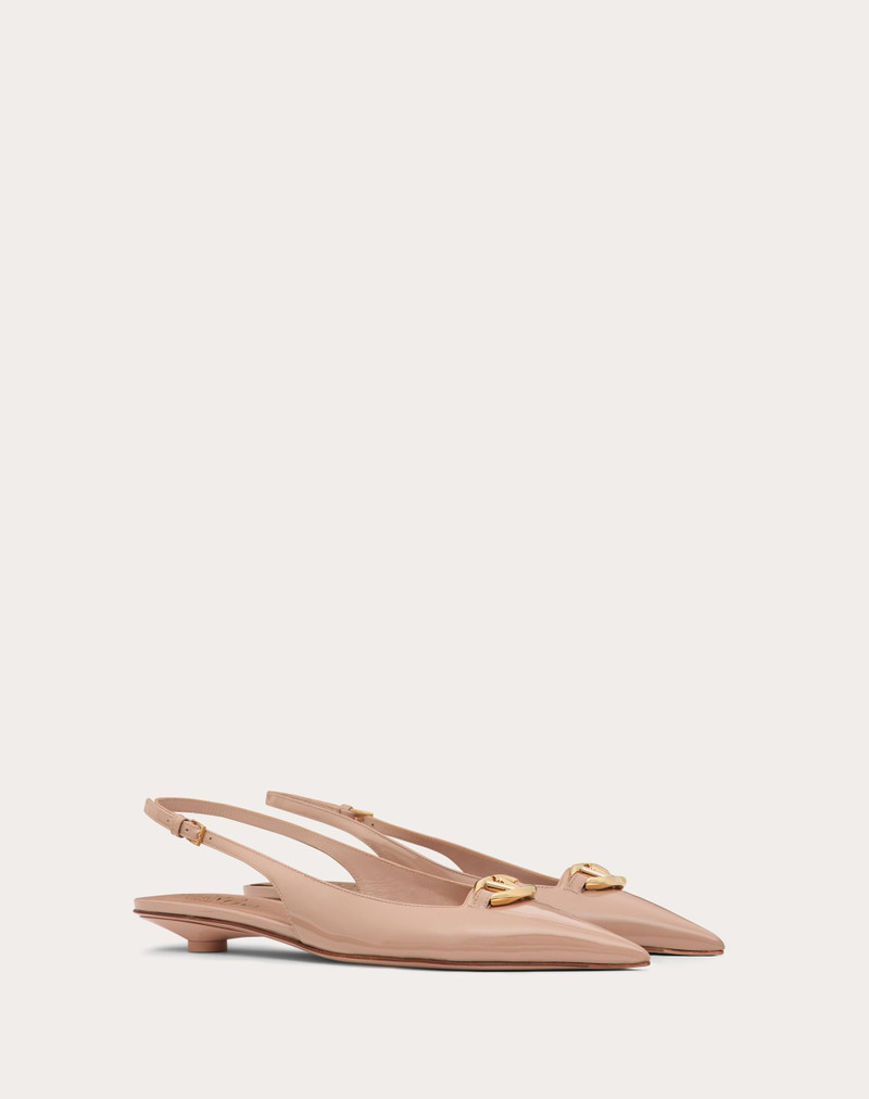 THE BOLD EDITION VLOGO SLINGBACK BALLERINA IN PATENT LEATHER 20MM 2