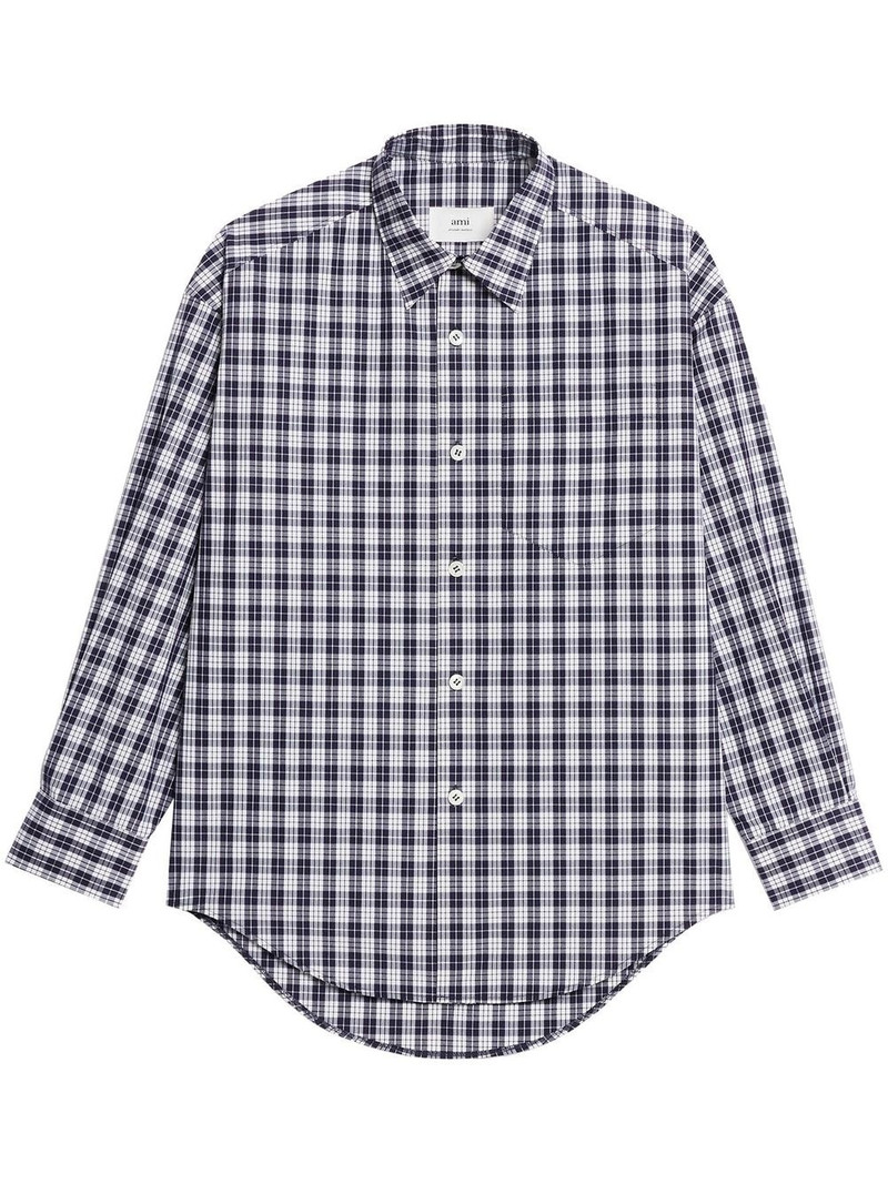 plaid-pint long-sleeve shirt 1