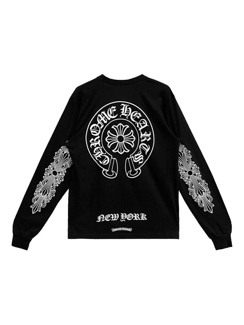 Chrome Hearts New York long-sleeve "Black" T-shirt outlook