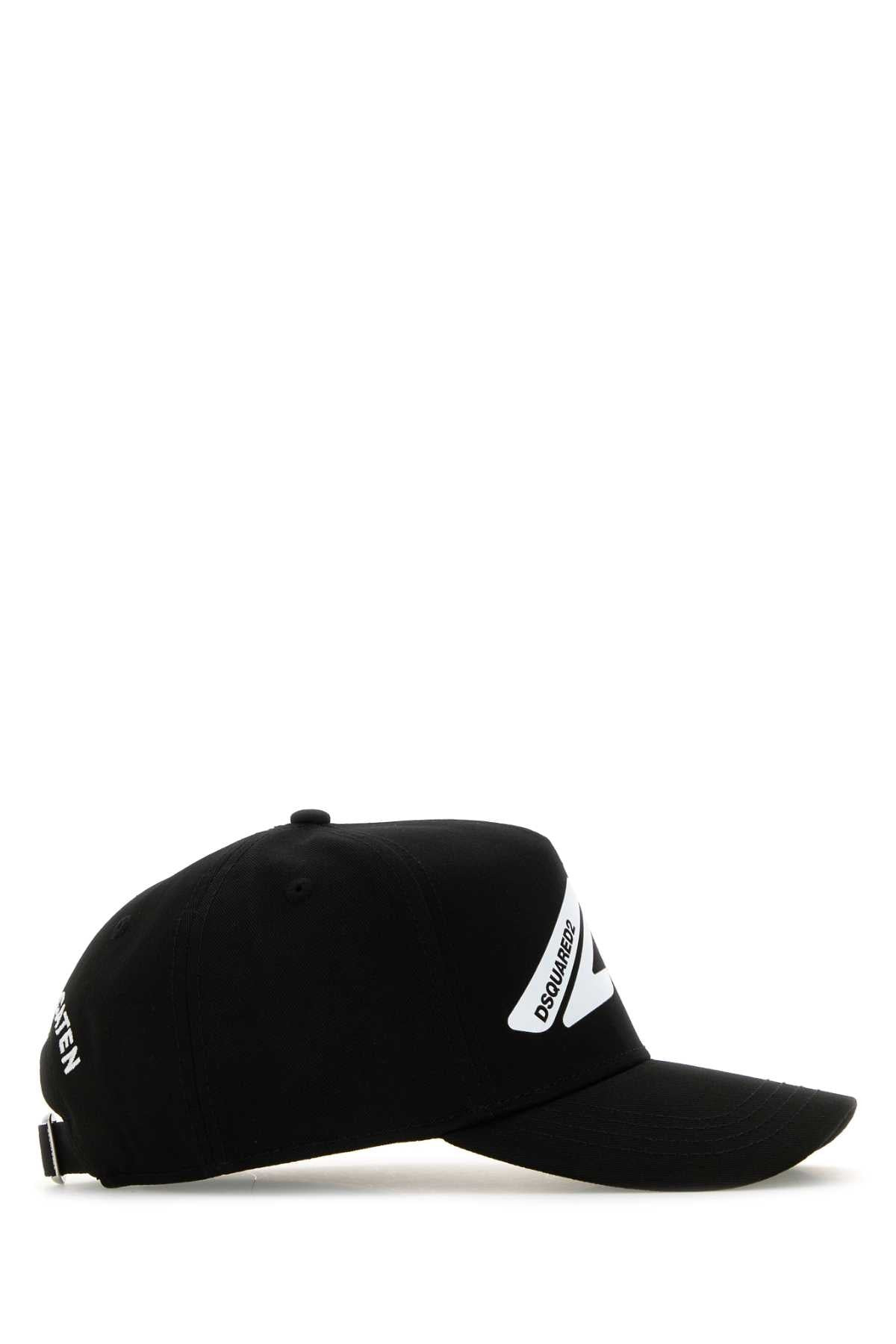 Dsquared Women Black Cotton Baseball Cap - 2