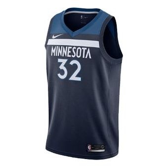 Nike NBA Towns Timberwolves 3 2 Fan Edition Basketball Jersey/Vest Navy Blue Dark blue 864491-420 - 1