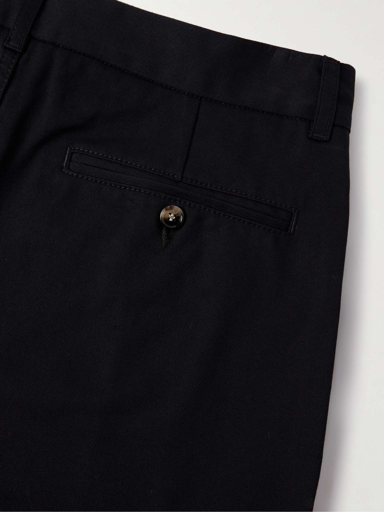 Straight-Leg Pleated Cotton-Gabardine Trousers - 5
