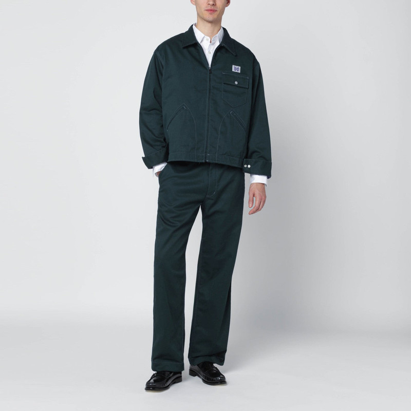 NEEDLES Green cotton-blend trousers outlook