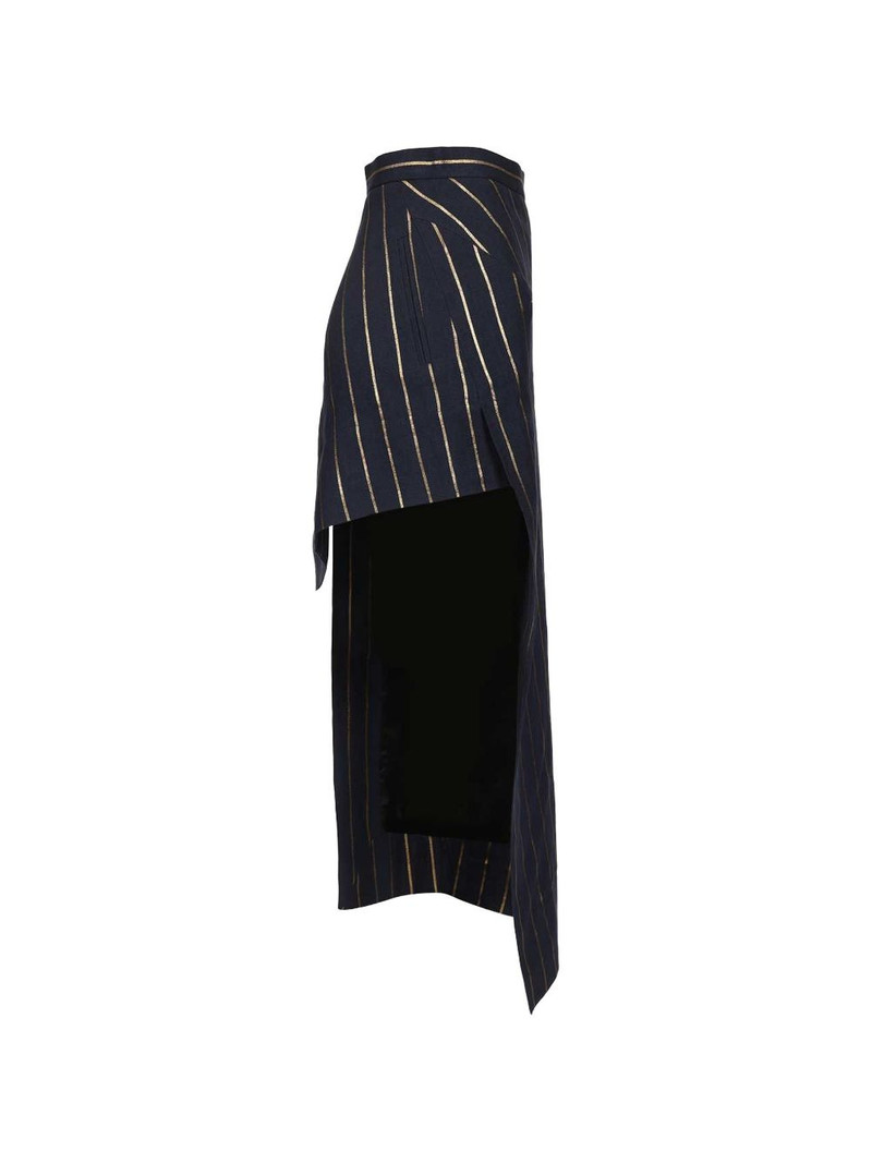 striped button skirt 6
