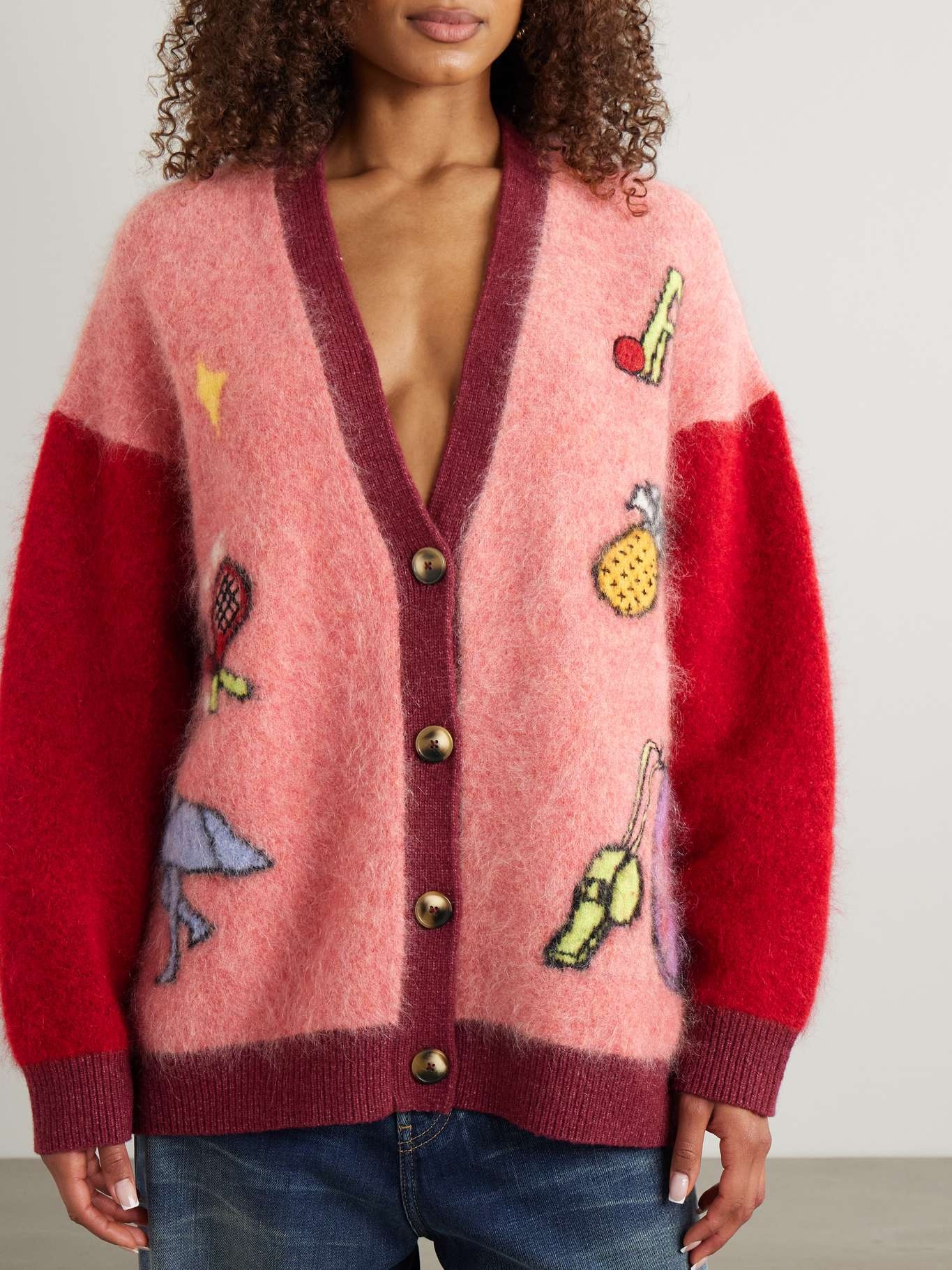 + Anouk Colantoni Court oversized jacquard cardigan - 3