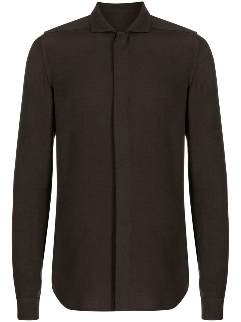 plain long-sleeve shirt 1
