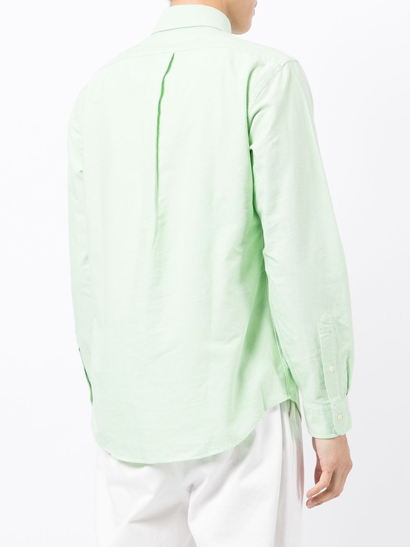 logo-embroidered shirt 4