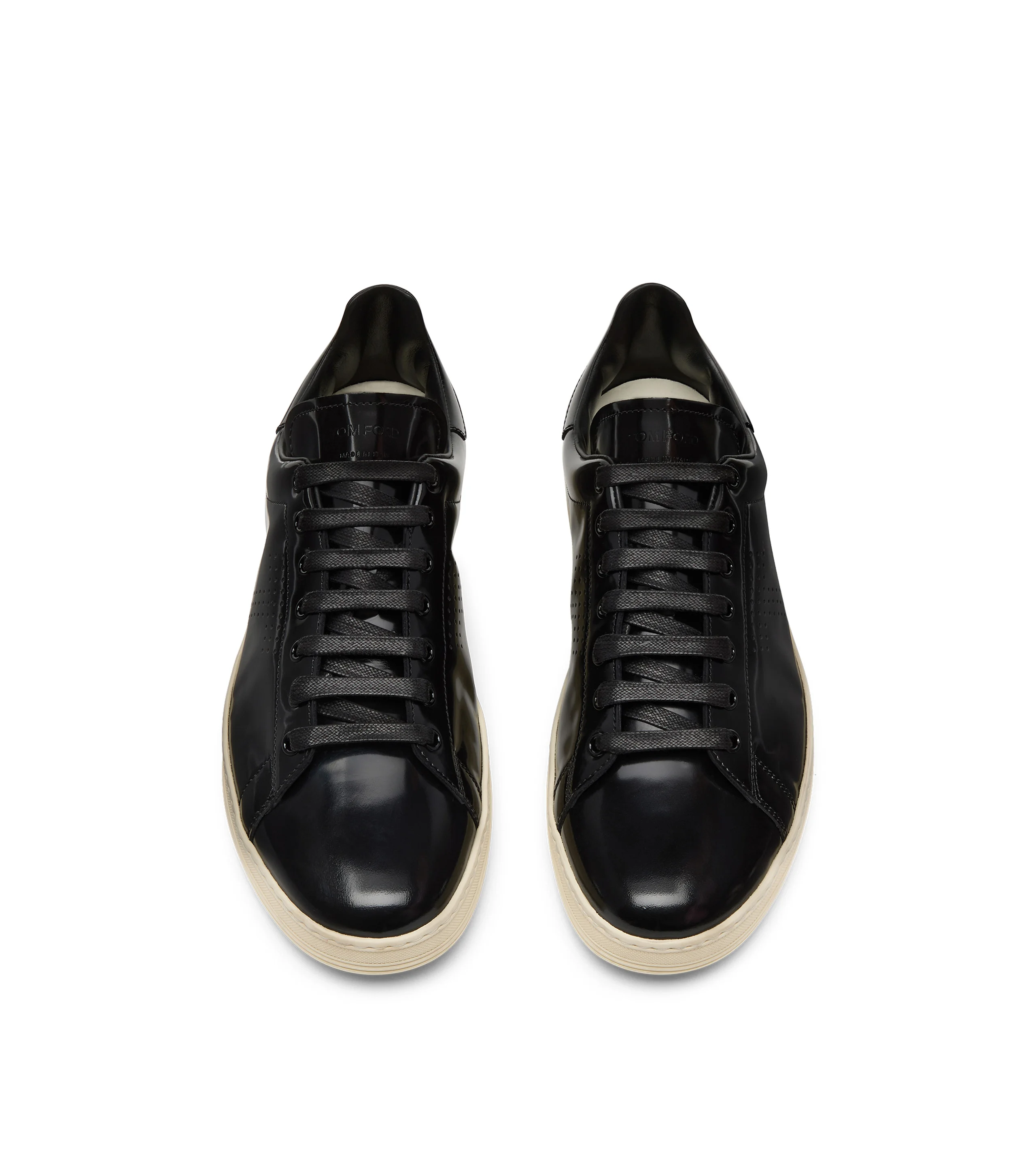 HIGH SHINE LEATHER WARWICK SNEAKER - 1