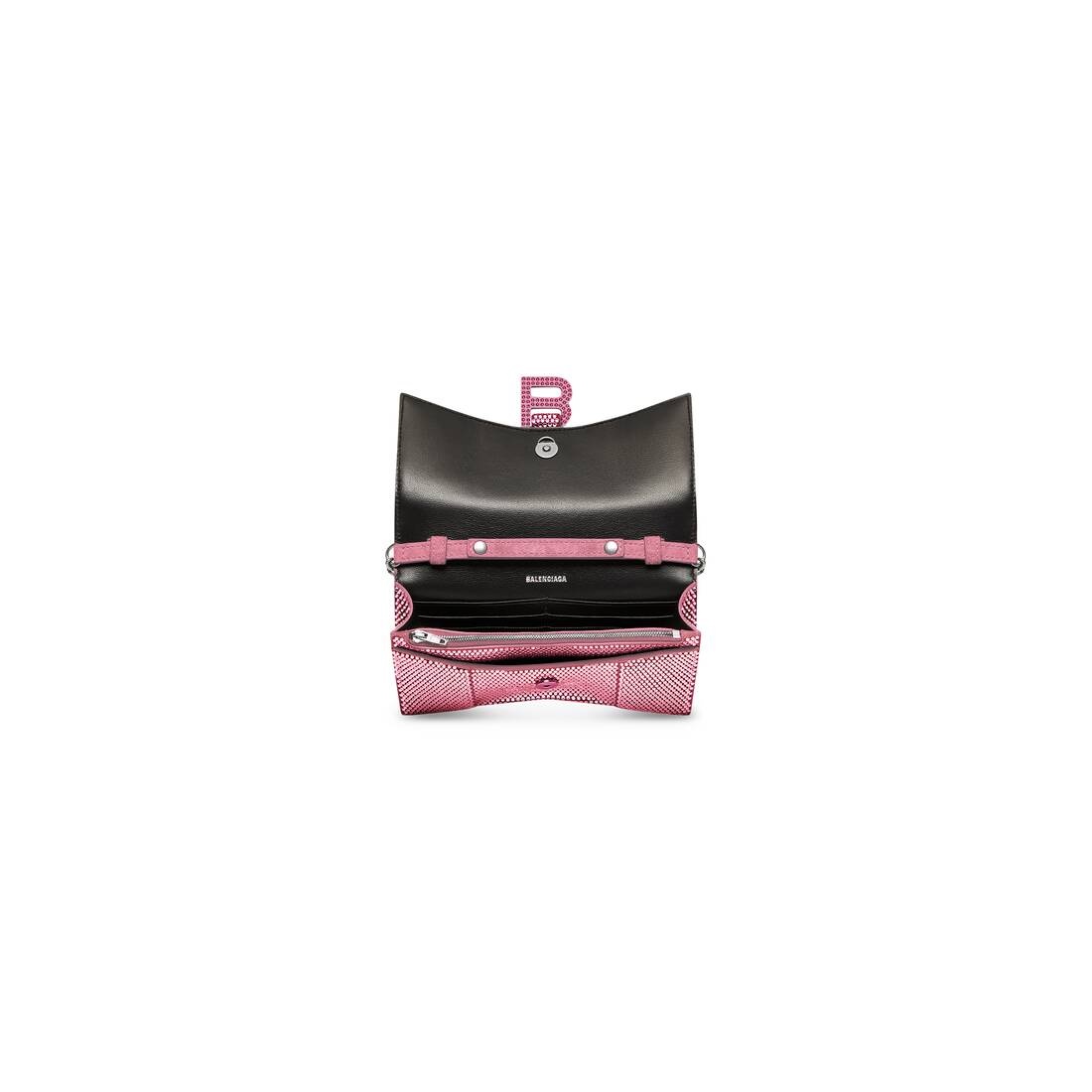 hourglass wallet with chain with rhinestones - 4