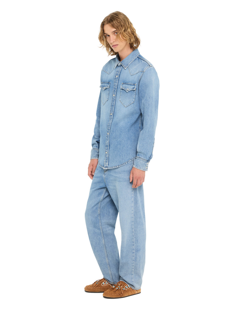 Light Wash Denim Shirt 5