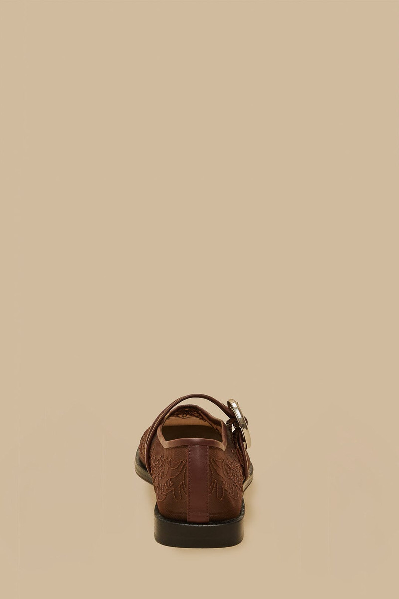 Chicory Coffee Square Toe Ballerina 4