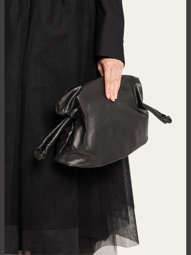 KASSL Editions Knot Oil Pouch Clutch Bag outlook