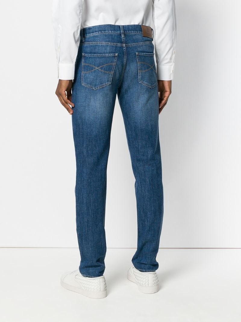 mid-rise slim-fit jeans - 8