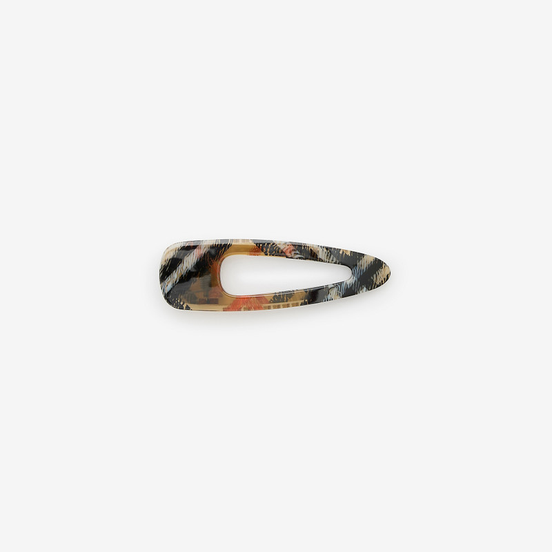 Large Check Hair Clip 1