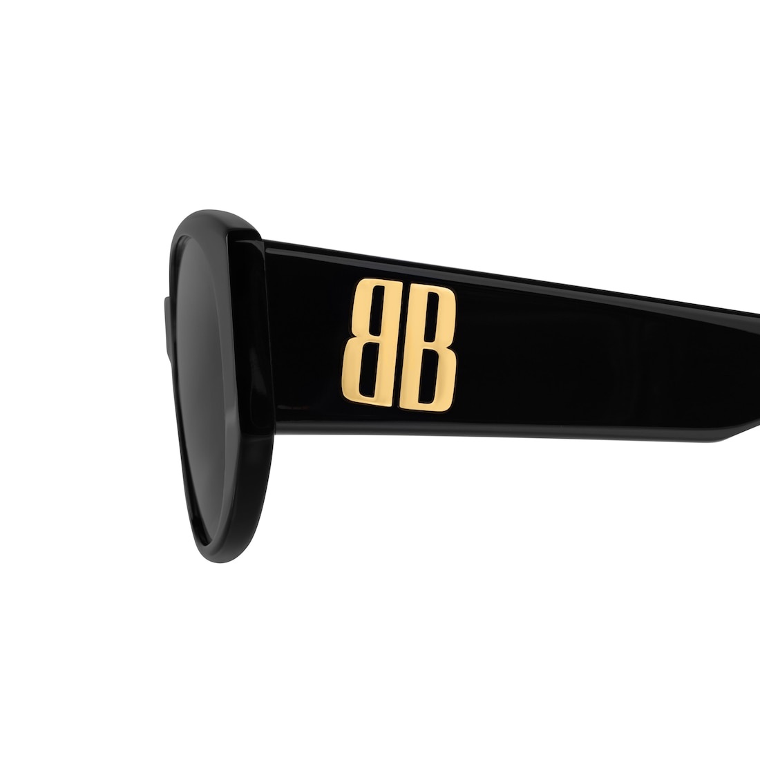 Women's Nano Round Sunglasses in Black - 5