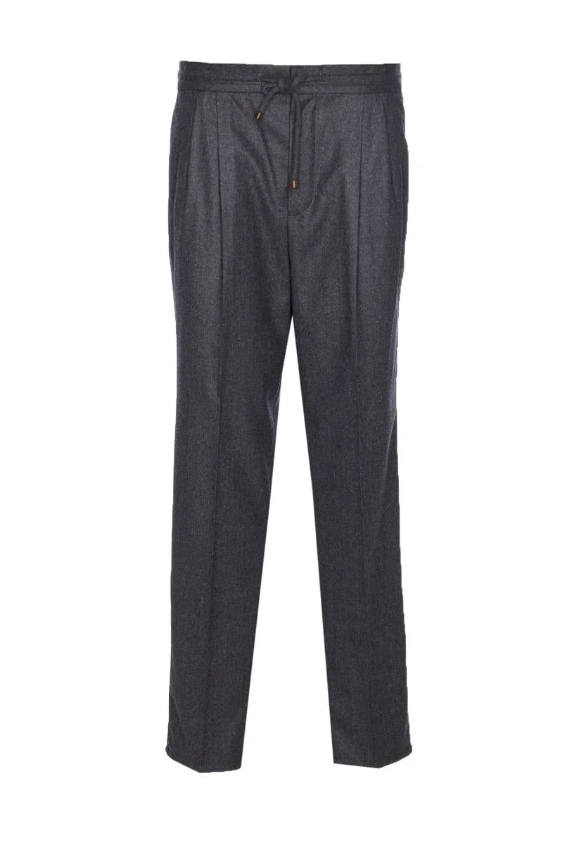 Brunello Cucinelli Front Pleat Pants - 1