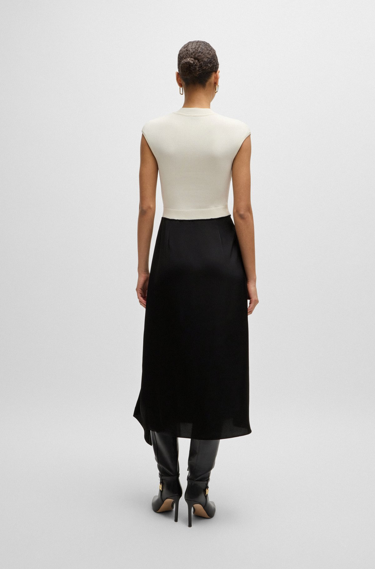 TWO-PART DRESS WITH VOLANT TRIM - 5