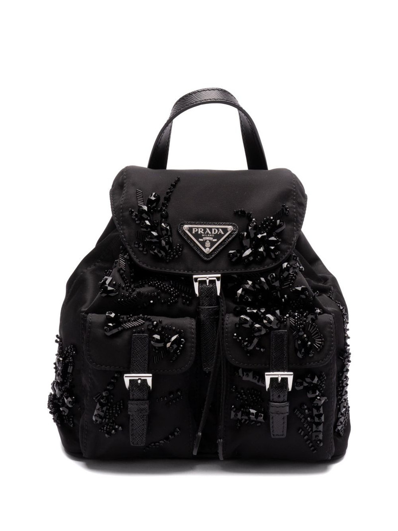 enamel triangle-logo backpack 1